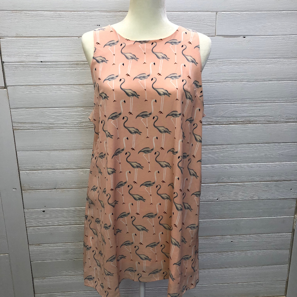 Flamingo Dress with Fun Ruffle Back - Picture 6 of 6